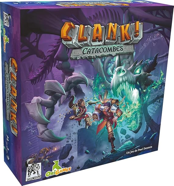 Origames - Clank ! Catacombes - Jeu de Deck Building, Exploration et Prise de Risque - 2 a 4 joueurs - Francais - 85194