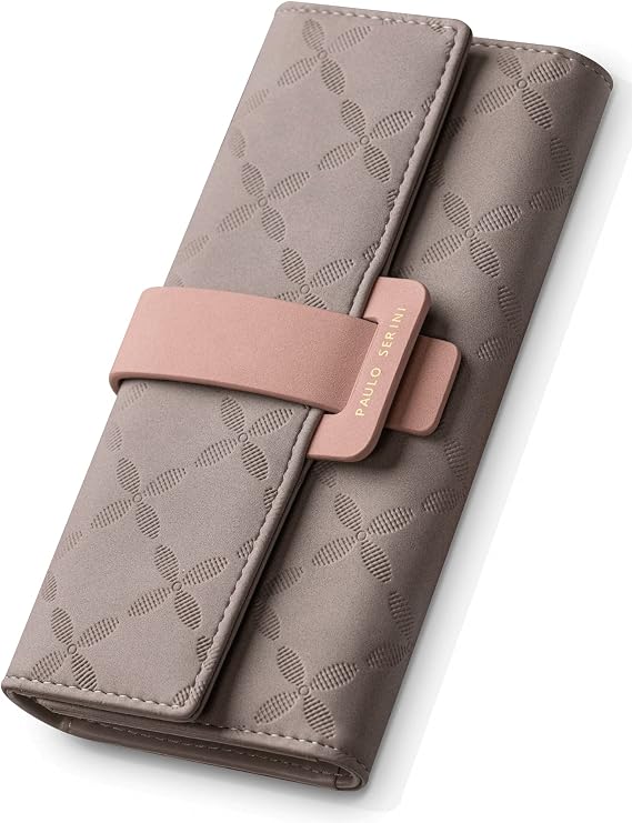 PAULO SERINI Wallet Women - Womens Wallet with Coin Purse - Card Holder 9 Cards - Wristlet - Vegan Wallets for Women - Birthday Gifts for Women - Billeteras de Mujer - 9 colors