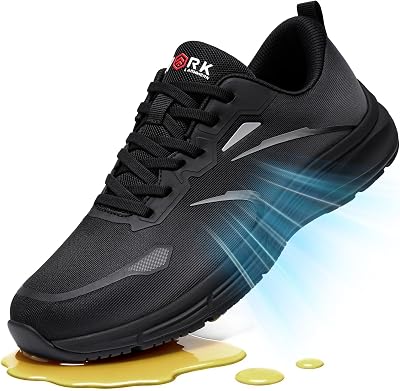 LARNMERN Non Slip Work Shoes for Men Zapatos Antideslizantes Cocina para Hombres Trabajo Chef Restaurant Nonslip Shoes Kitchen Mens Walking Sneaker