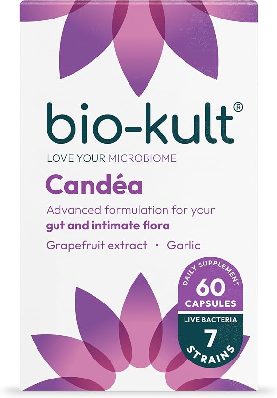 Bio-Kult Candea | 7 Strains + Garlic & Grapefruit Extract | Intimate Flora Support | Advanced Multi-Strain Formula | 60 Capsules