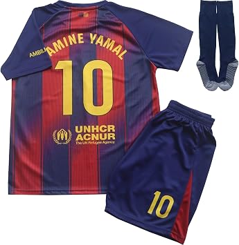 2025/2026 Home #10 Football Soccer Kids Jersey Shorts Socks Set Youth Sizes
