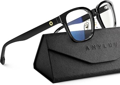 ANYLUV Blue Light Glasses Men Women Computer Gaming Glasses Anti Eyestrain Lightweight Blue Light Blocking Glasses