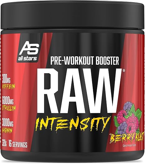 All Stars Raw Intensity Pre-Workout Booster 320 g Fruit Punch