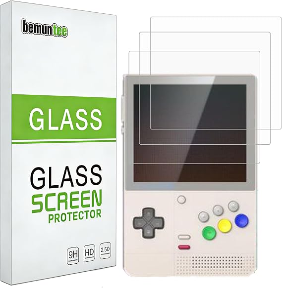 Tempered Glass 3 Pack Screen Protector For Retroid Pocket Classic | HD Clarity, Buble Free, Anti Scratch, 9H Hardness