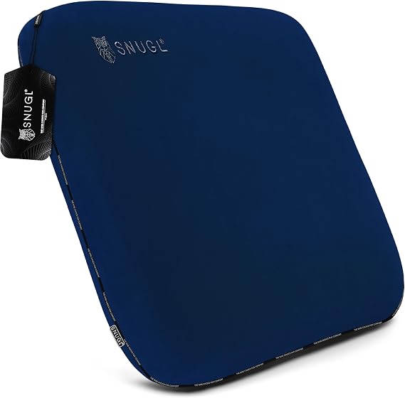 SNUGL Memory Foam Sofa Cushion with Shape Retention – Hypoallergenic Velvet, Supportive Visco-Elastic Foam, Removable & Washable Cover, Perfect for Home Decor and Sofa Furniture (Navy)