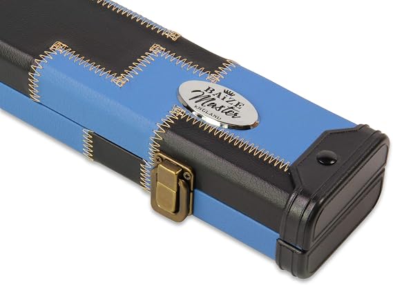 3/4 Deluxe Patch Snooker Pool Cue Case with Tough Plastic Ends - Holds One ¾ Joint Cue