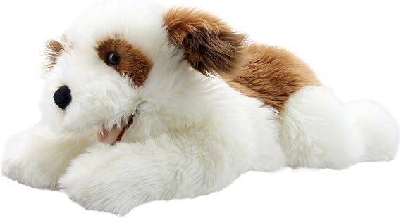 The Puppet Company Playful Puppies Dog - Brown & White Hand Puppet