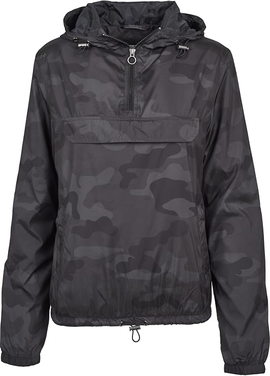 Urban Classics Ladies - PULL OVER Jacket dark camo - XS