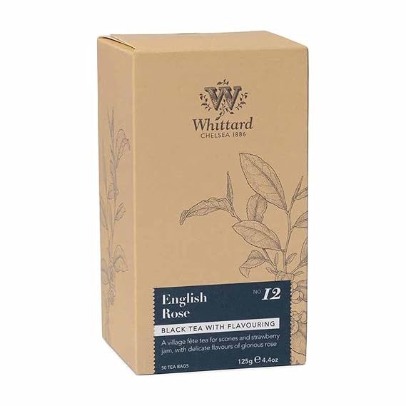 Whittard Tea English Rose 50 Traditional Teabags