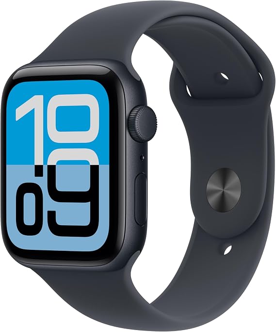 Apple Watch SE 3 GPS Model - 44mm Midnight Aluminum Case and Midnight Sport Band - S/M