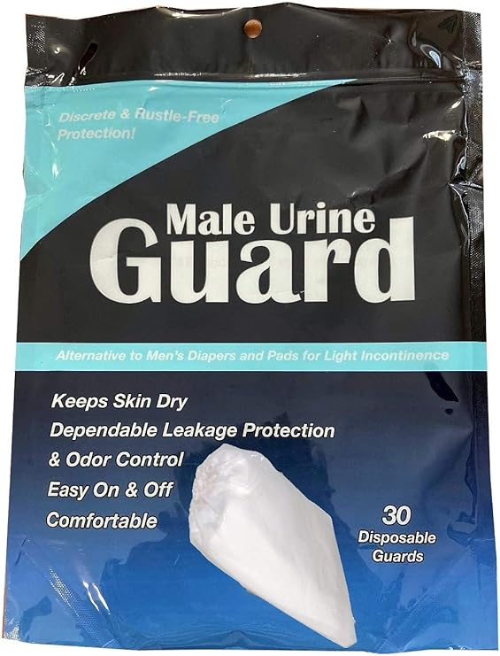 Male Urine Guard, JMP Absorbent Incontinence Pouch, Bag of 30