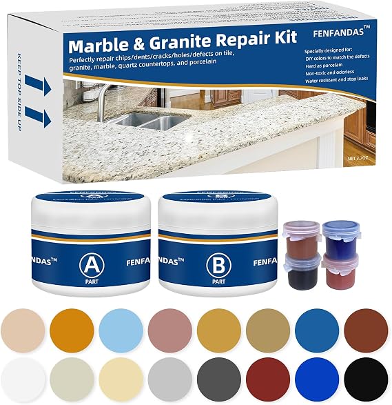 Marble and Granite Repair kit, Quartz Countertops Repair kit