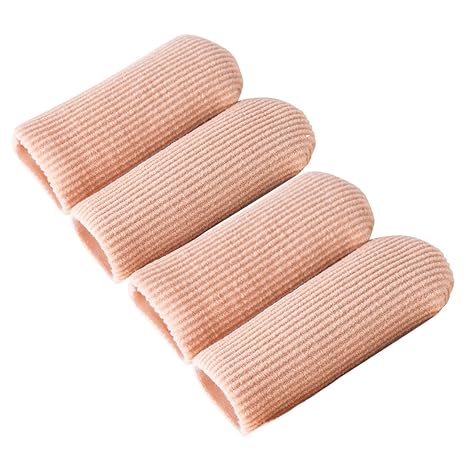 Makhry 4Pcs Silicone Toe Protectors for Corn, Callus, Blister Relief (XL)