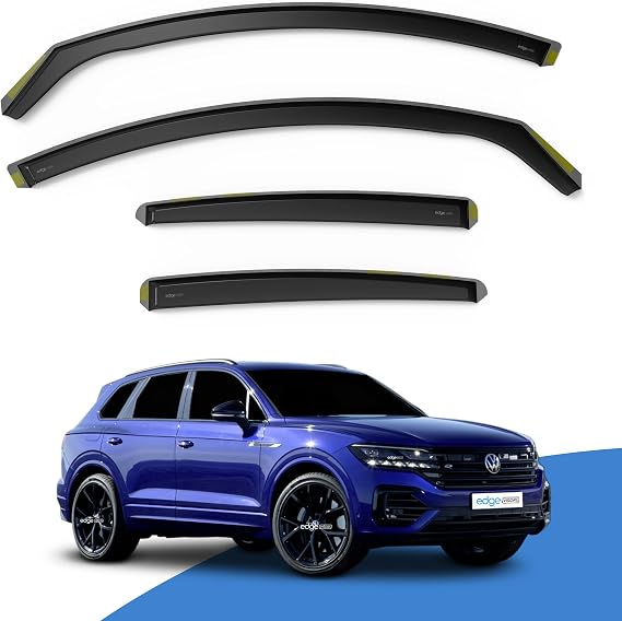 EdgeVisors Wind Deflectors for Volkswagen VW Touareg MK3 5 Door SUV 4pc