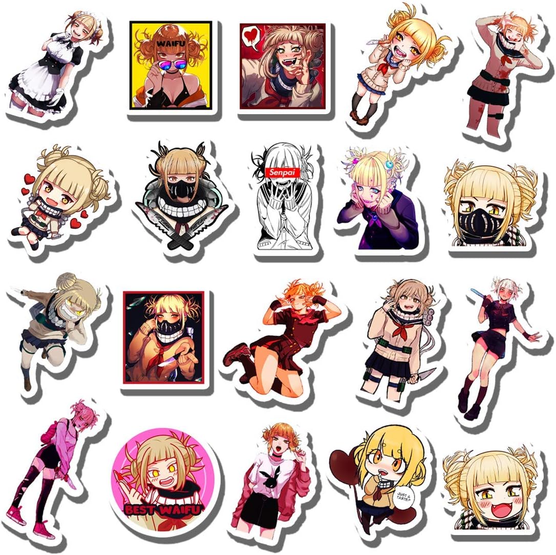 20 Pcs Stickers Pack Toga Aesthetic Waifu Vinyl Colorful Waterproof for Water Bottle Laptop Bumper Car Bike Luggage Guitar Skateboard