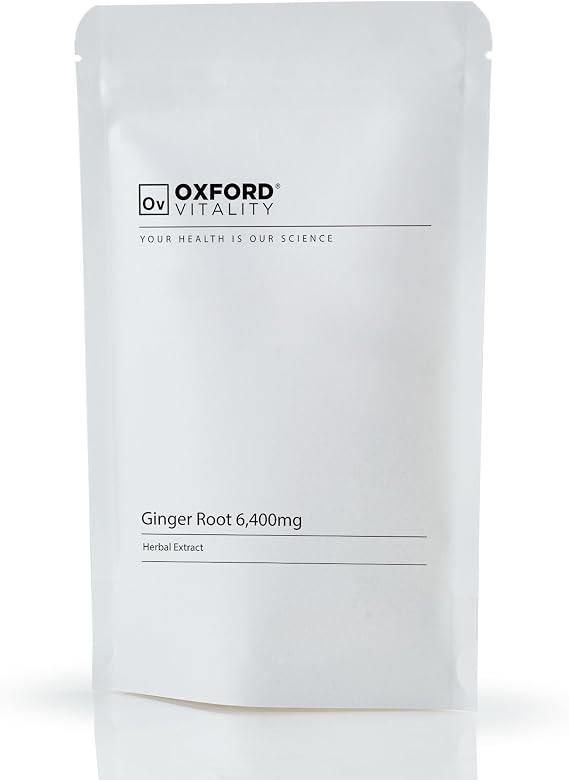 Ginger Tablets | Ultra Strength 6400mg Supplements | Oxford Vitality