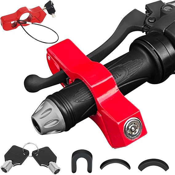Motorcycle Lock Universal, Adjustable Anti-Theft Handlebar Lock