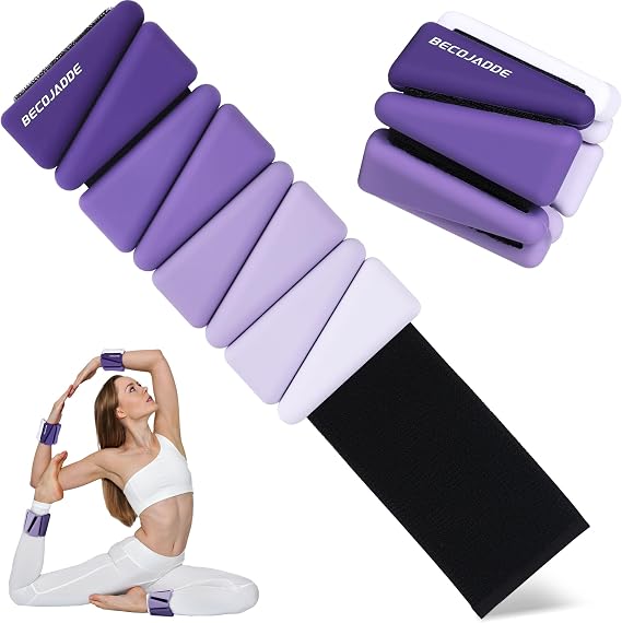 Ankle Weights for Women Adjustable Wrist Weights Set of 2 (1 lb/2 lb Each)