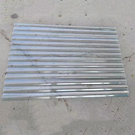 Corrugated Roofing Sheets,Clear Roof Sheet,1.2mm FRP Daylighting Plate,Insulation Cladding Walling Sheeting,Flame Retardant Roofing Cladding Panel,for Carport Greenhouse (1 Pcs,0.9x1.25m/35x49in)