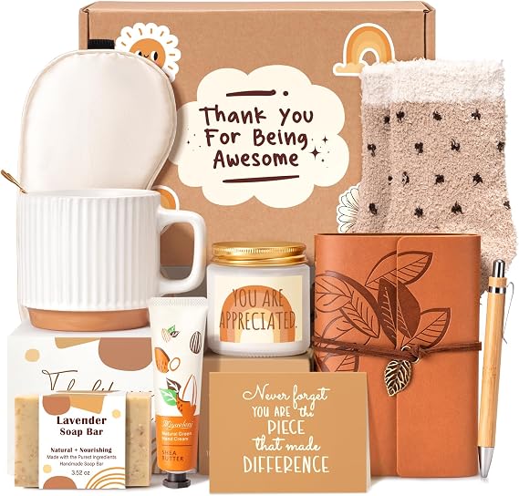 Suhctuptx Administrative Professional Day Gifts, Employee Appreciation Gifts, Thank You Gift Basket Christmas Ideas Box for Women Coworkers Teacher Nurse Friends Mom Her Secretary Employees Farewell