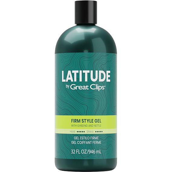 GREAT CLIPS LATITUDE Men's Firm Style Gel, 32oz