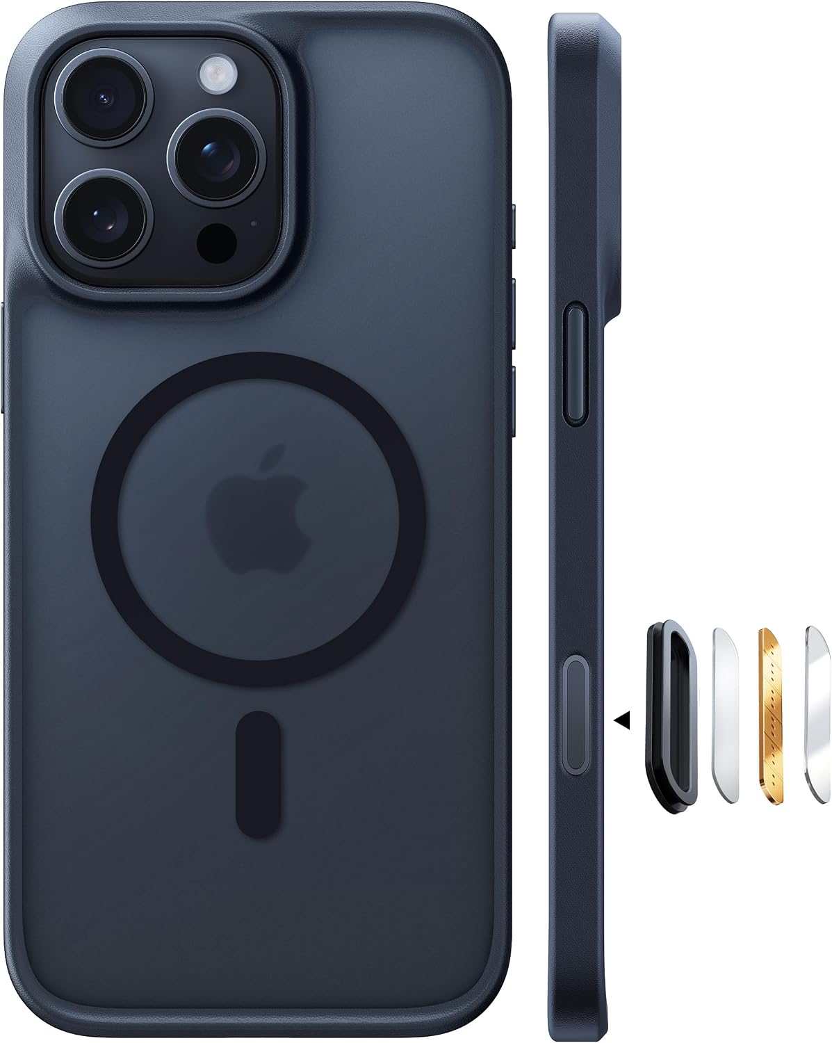 TORRAS for iPhone 16 Pro Max Case with MagSafe, 12FT Military Grade Shockproof, Slim Thin but Sturdy, Velvety Touch & Anti-Slip Texture, Magnetic Protective for iPhone 16 Pro Max Case Black