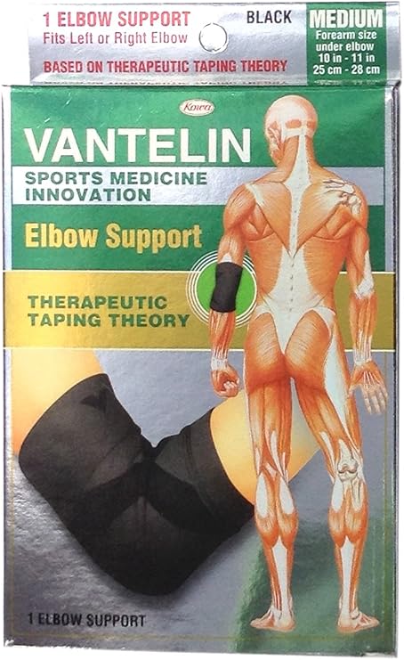 Kowa Vantelin Elbow Support, Black, Medium