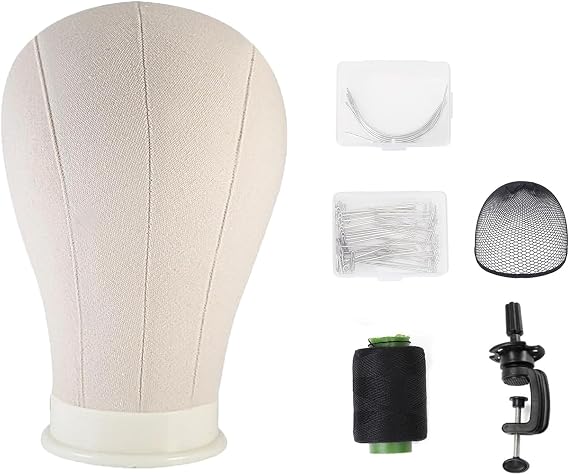 22 Inch Canvas Block Wig Head Canvas Wig Head