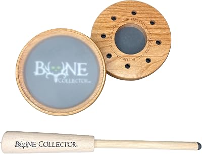 Bone Collector Double Deceiver-All Weather Friction Call- Double Sided Cherry Pot wCrystal On Top and Slate On Bottom