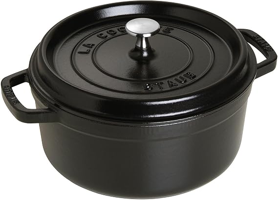 La Cocotte Round D. 24 Black Lt. 3,8 - New Classic by Staub