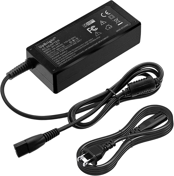 UpBright 2-Prong 14V AC/DC Adapter Compatible with EMART EM-RL-18-LED EMRL18LED 18" 65W Big Adjustable Ring Light Kit w/Stand Dimmable ZF120A-1405000 DC14V 5A 70W Power Supply Cord Cable Charger PSU