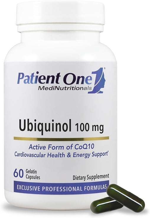 Patient One Ubiquinol 100 mg | Supplement to Support Heart and Vascular Health* | Active Antioxidant Form of CoQ10 | 60 Capsules