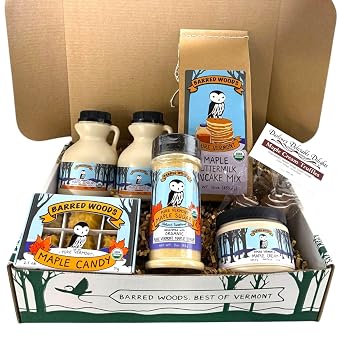 Deluxe Vermont Maple Syrup Gift Box - From Barred Woods Maple Products