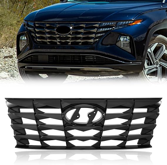 TODO Upper Grille Grill Compatible with 2022 Hyundai Tucson Replacement for HY1200248 86350N9000