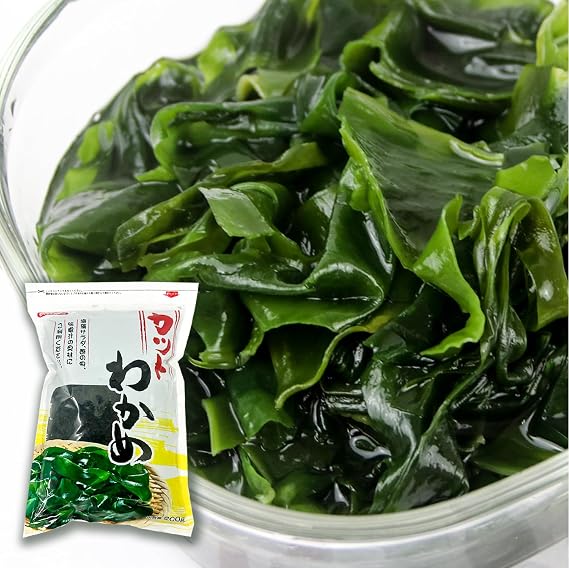 Dried Wakame Seaweed, Cut, Wakame Seaweed, Dried, Commercial Use, Large Capacity, Seaweed, Zipper Included, 7.1 oz 200 g, Large Capacity, Dry, Thick Easy to Cook Cut