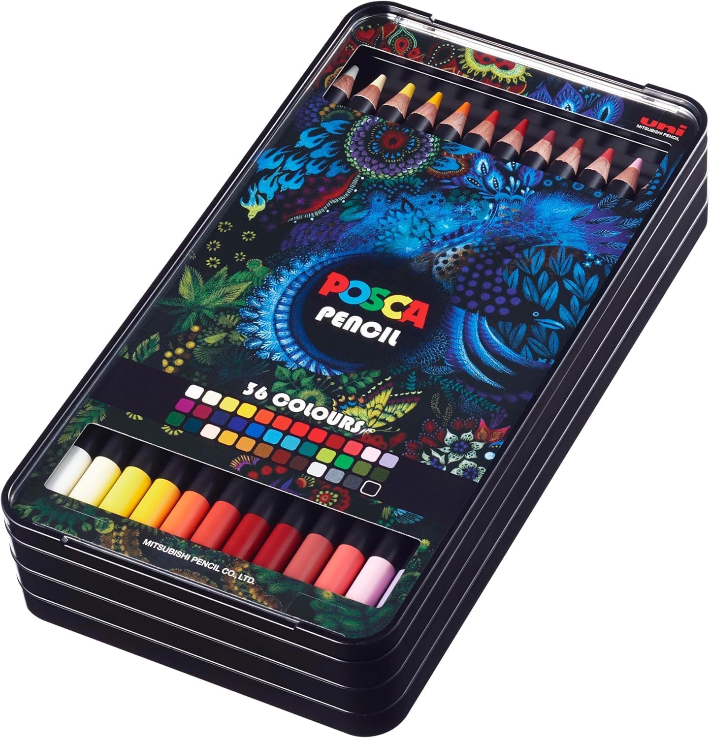 Posca Pencil Oil Color Box, Multi Color 36 Units Pack of 1