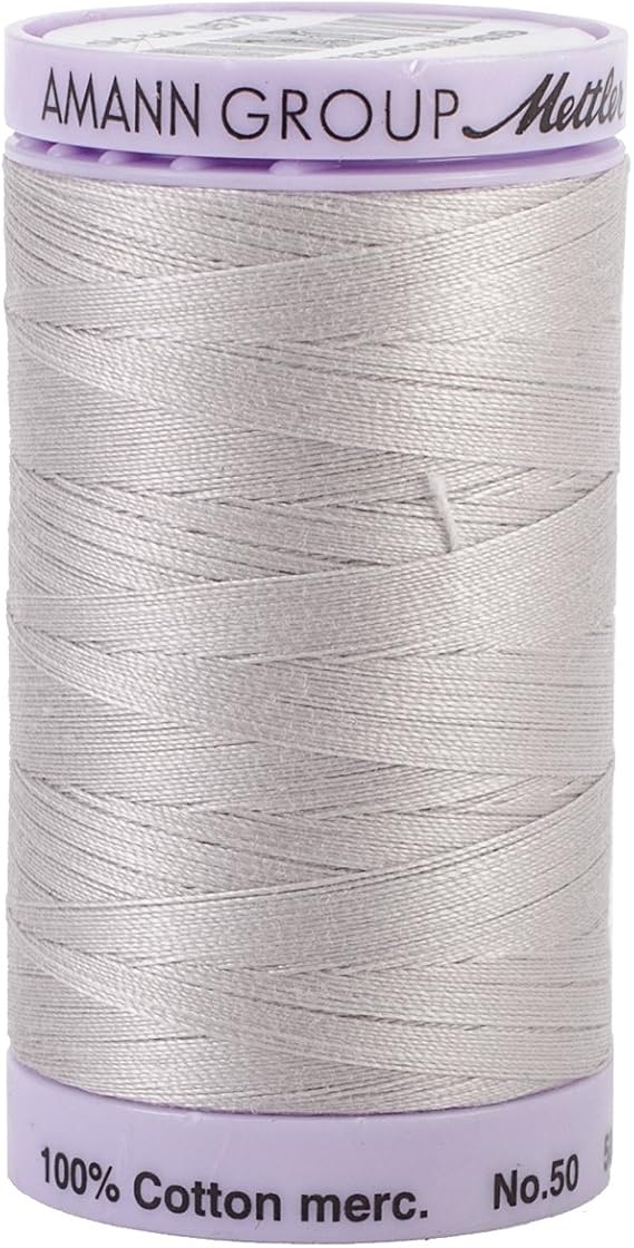 Mettler Silk Finish Cotton Thread, 547-Yard, Cloud Gray