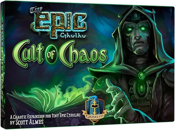 Gamelyn Games | Tiny Epic Cthulhu: Cult of Chaos Expansion | Cooperative Board Game | Ages 14+ | 1-4 Players | 30-45 Minutes Playing Time