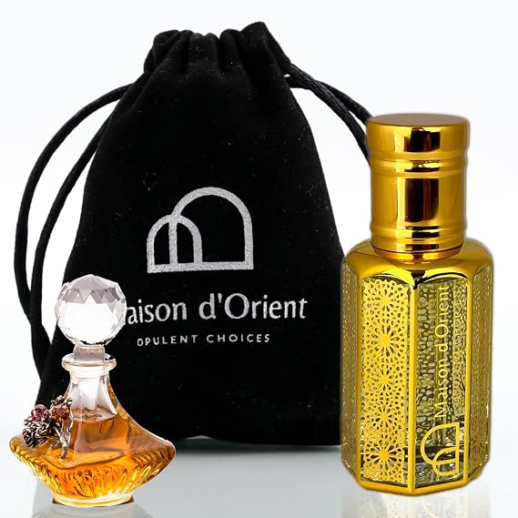 Sacred Oud Perfume Oil 12 mL Oriental Woody with Olibanum Honey and Oud. Alcohol Free Long Lasting Unisex Oil, Compliment Magnet