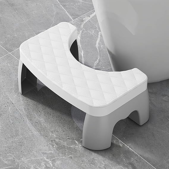 Poop Stool For Bathroom 2024 Portable Squatting Poop Foot Stool, Toilet Potty Stool, Toilet Assistance Steps for Home Apartment Dorm Toilets Bathroom Stools for Adults Kids Seniors (White)
