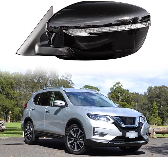 Driver Side Mirror Replacement Fit for 2014-2020 Nissan X-TRAIL XTRAIL Car Rear View Mirror Accessories Side View Mirror Assembly Electric Folding, Turn Light, Electric Adjustment, Camera