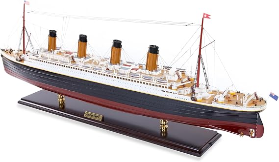 Museum Quality RMS Olympic Model Cruise with LED 39.4" - Handcrafted RMS Olympic 100cm Model - Special Edition