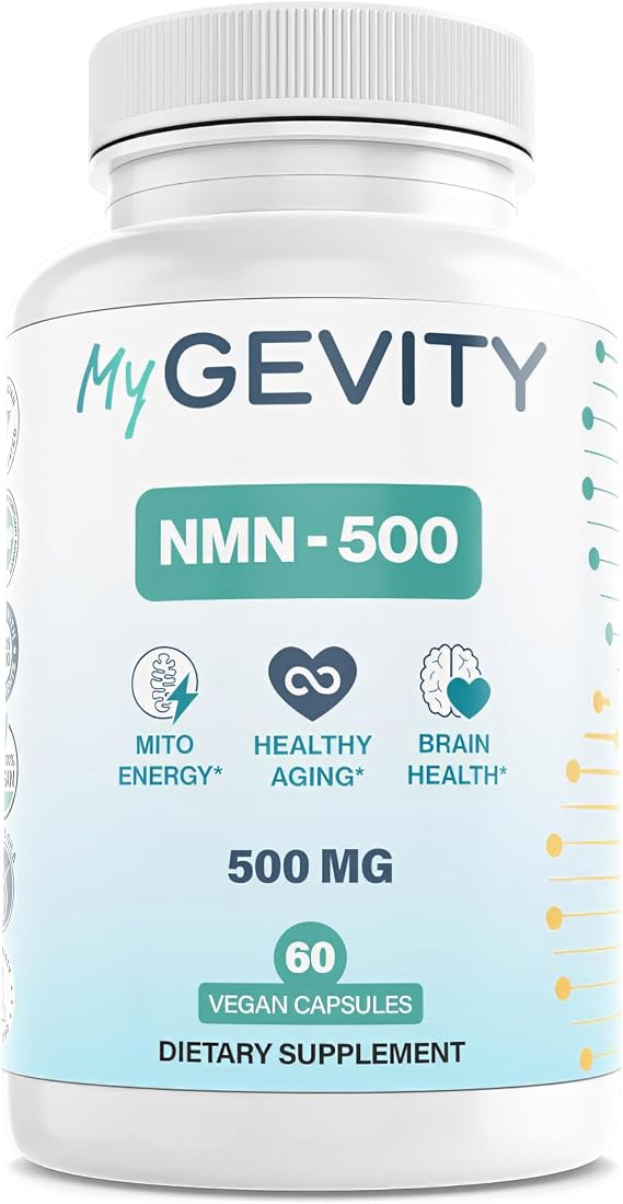 NMN 500mg Zero Synthetic Fillers Nicotinamide Mononucleotide 60 Ct