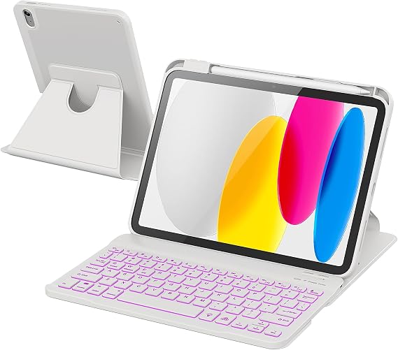 RAYMCRAFT for iPad 11th(A16, 2025)/10th Generation Case with Keyboard