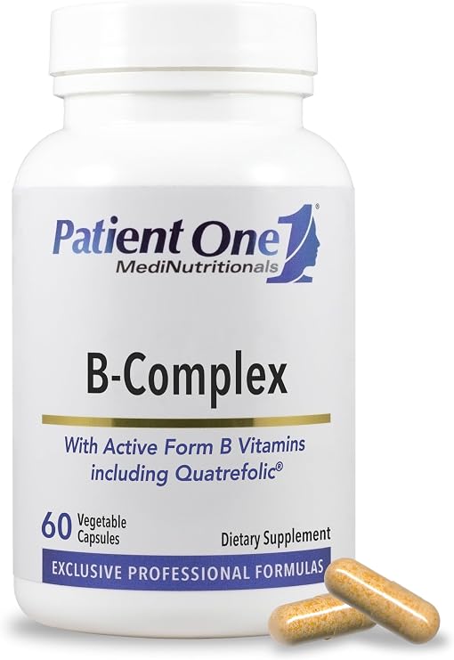 Patient One B-Complex | Methylated B Vitamins | Quatrefolic | 60 Capsules