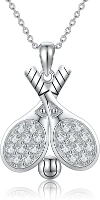 YAFEINI Golf Lacrosse Pickleball Baseball Hockey Tennis Necklace Sport Jewelry for Women Birthday Christmas Gifts