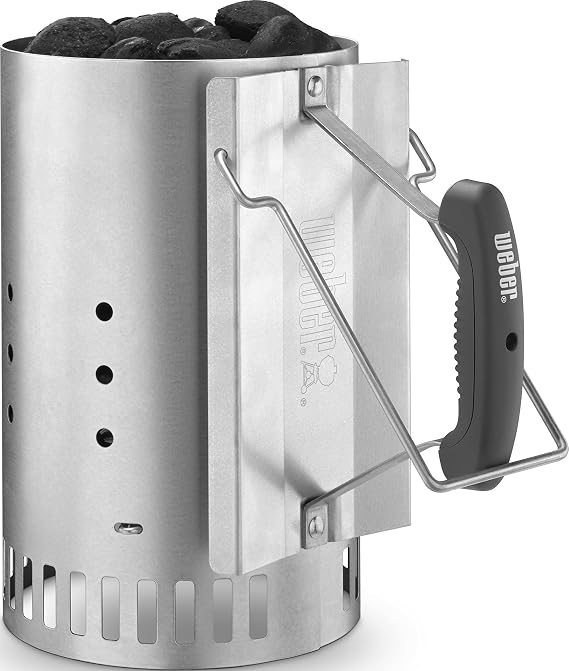 Weber Rapidfire Chimney Starter, Standard, Silver