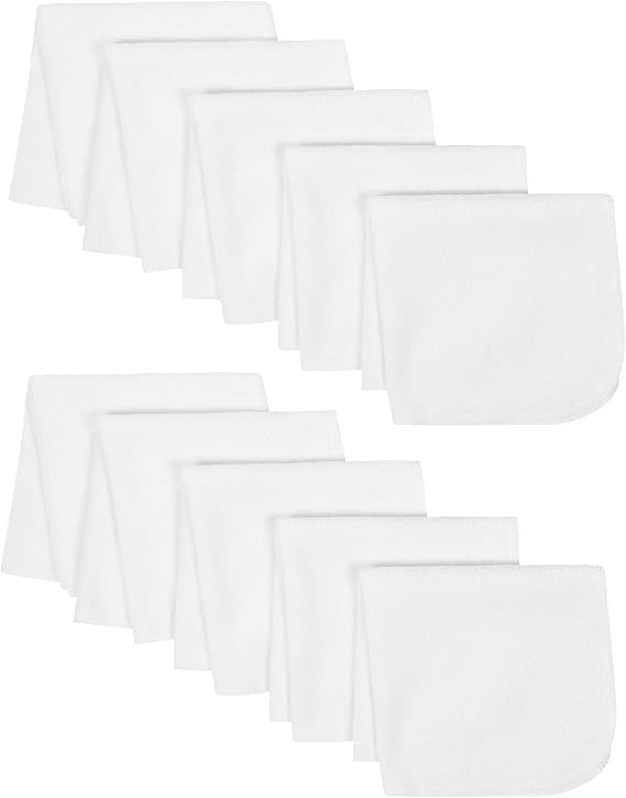 Gerber Baby 10-Pack Terry Washcloths, White, One Size