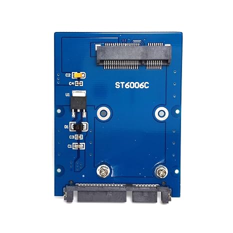 cablecc Slim Type Mini PCI-E mSATA SSD to 2.5" SATA 3.0 22pin HDD Adapter Hard Disk PCBA