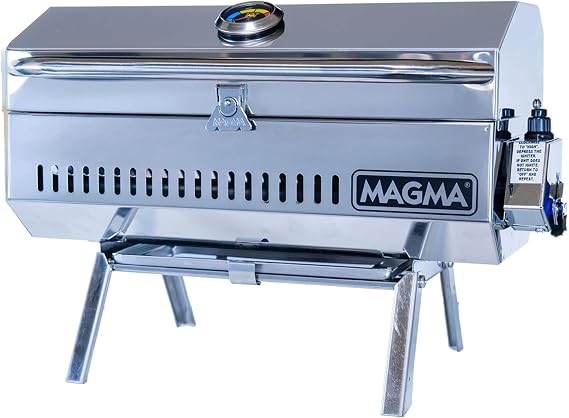 Magma A10-918-3 Stainelss Steel Marine Kettle Anacapa Gas Grill (9" x 18")